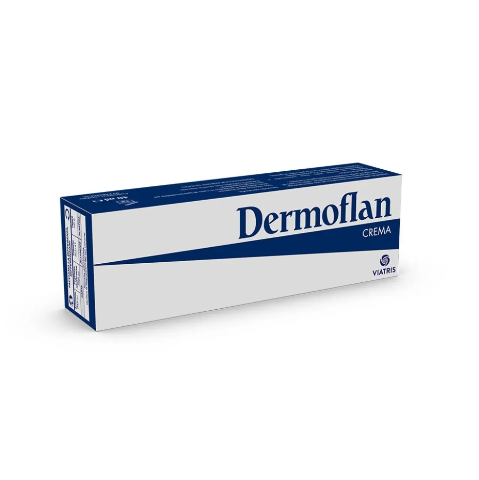 Viatris Dermoflan Crema Dermoprotettiva Lenitiva per Pelle Reattiva, 40ml