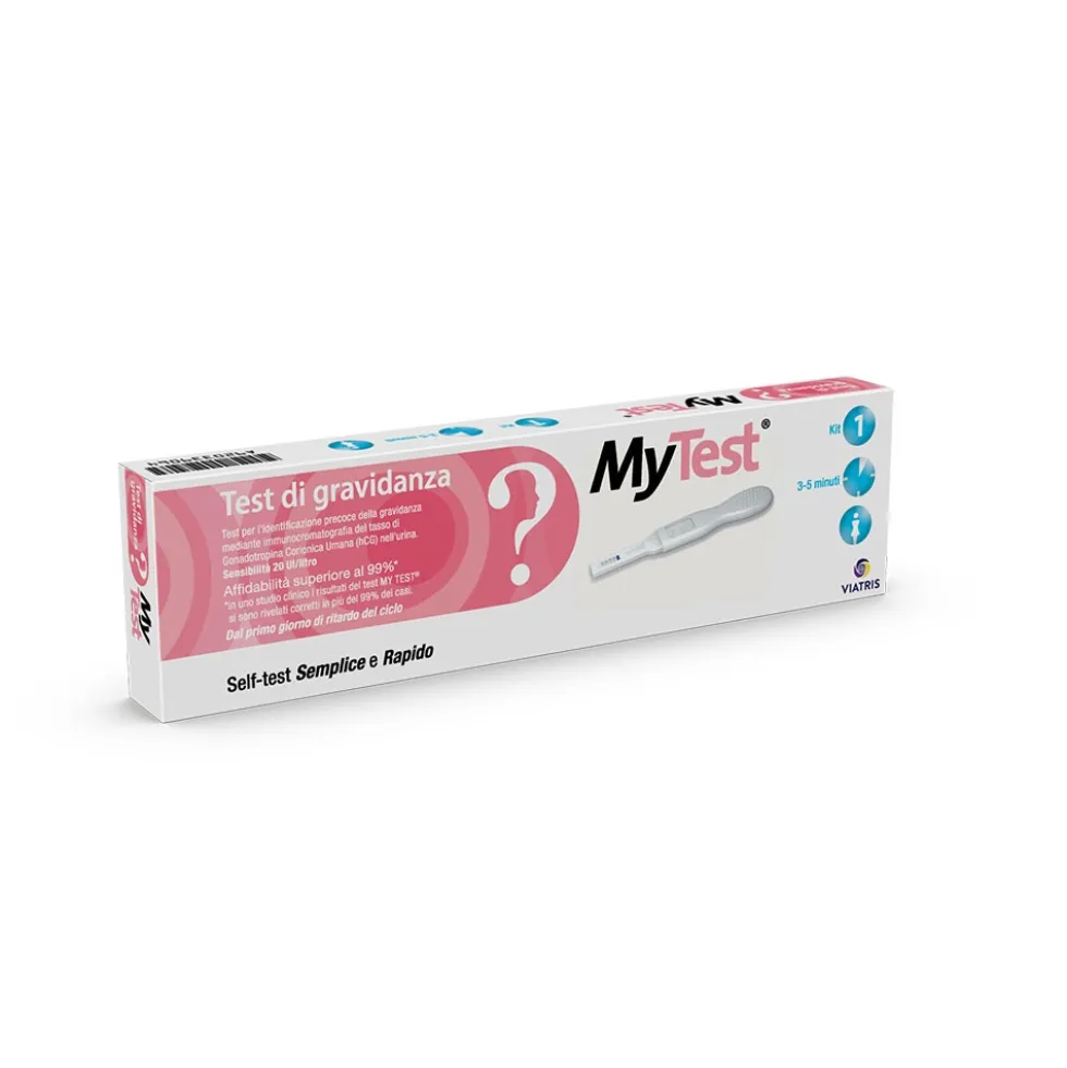 Viatris MyTest - Test di Gravidanza Semplice e Rapido HCG, 1 Test