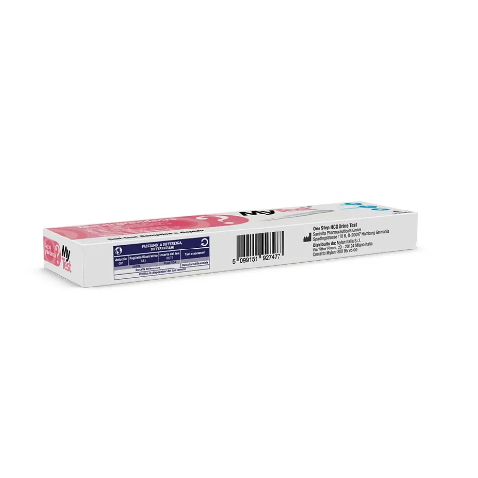 Viatris MyTest - Test di Gravidanza Semplice e Rapido HCG, 1 Test