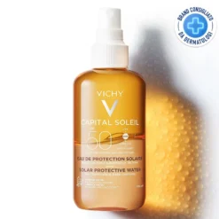 Vichy Capital Soleil - Acqua Solare Protettiva Abbronzatura Intensa SPF50, 200ml
