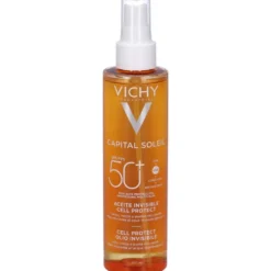 Vichy Capital Soleil - Cell Protect Olio Invisibile Protezione SPF50+, 200ml