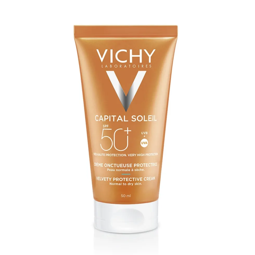 Vichy Capital Soleil - Crema Vellutata Perfezionatrice della Pelle SPF 50, 50ml