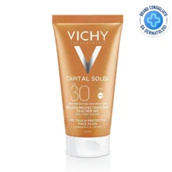 Vichy Capital Soleil - Emulsione solare per il viso anti-lucidità con protezione SPF 30, 50 ml