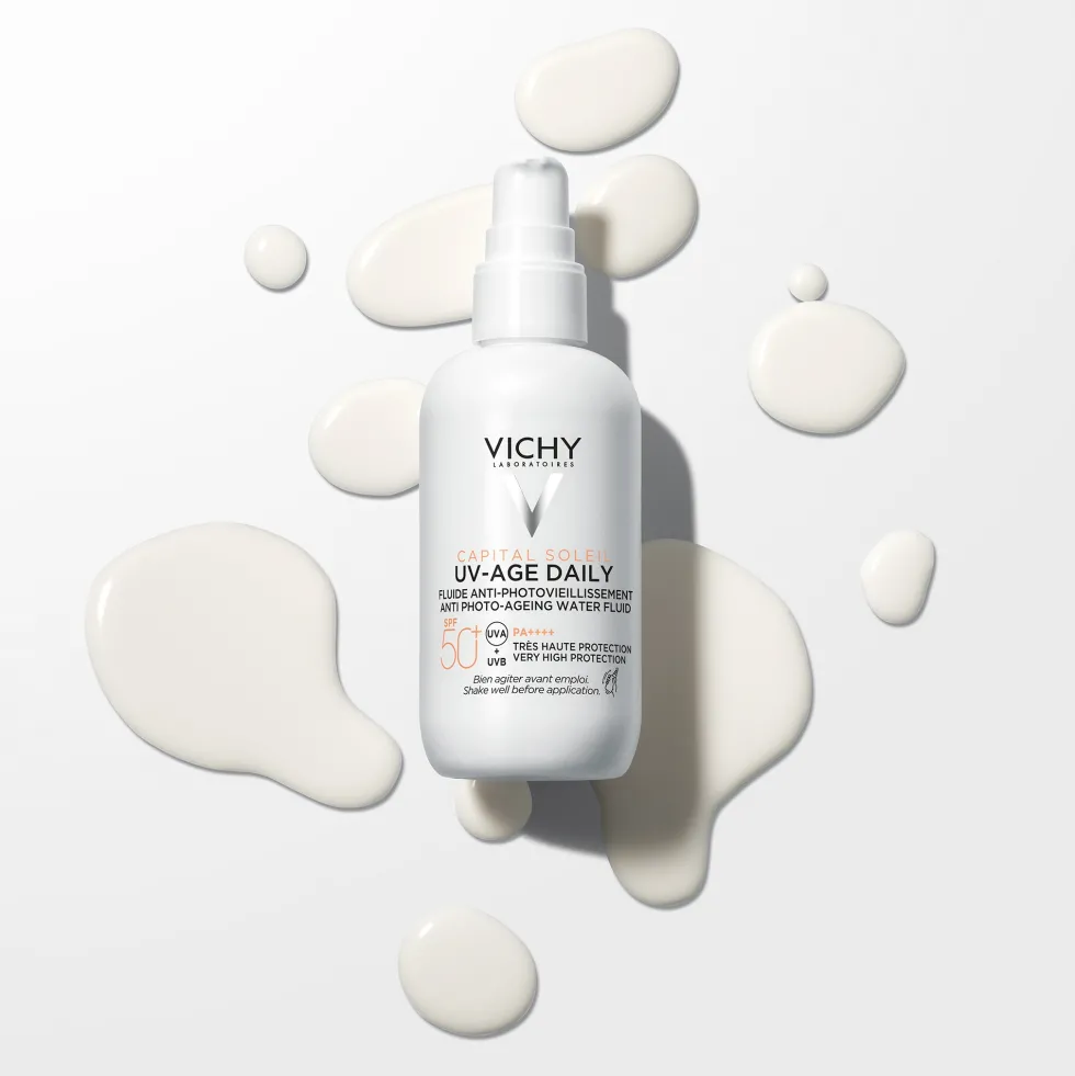Vichy Capital Soleil - UV Age Fluido Anti-Fotoinvecchiamento SPF50 Solare Viso Anti-Invecchiamento, 80ml