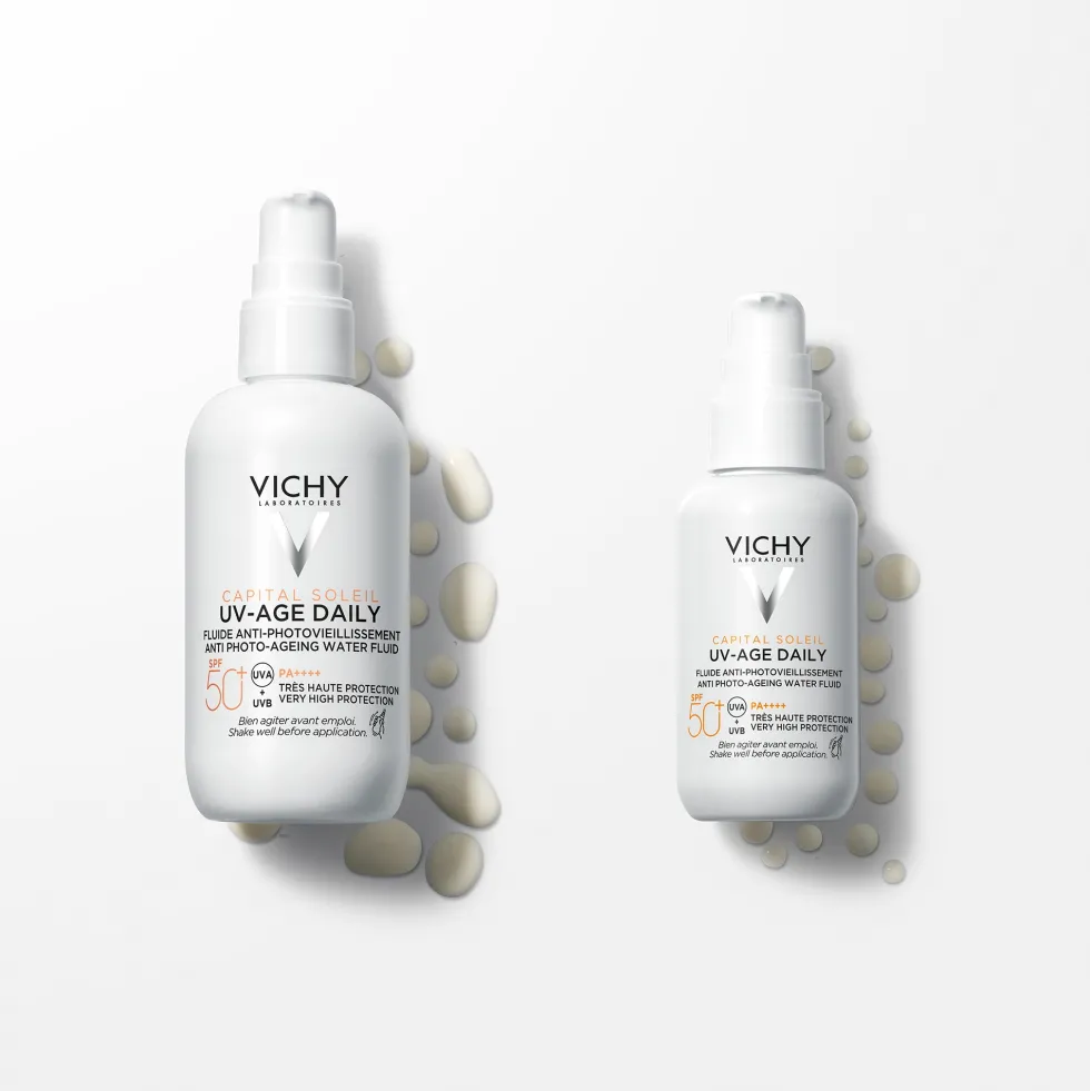 Vichy Capital Soleil - UV Age Fluido Anti-Fotoinvecchiamento SPF50 Solare Viso Anti-Invecchiamento, 80ml