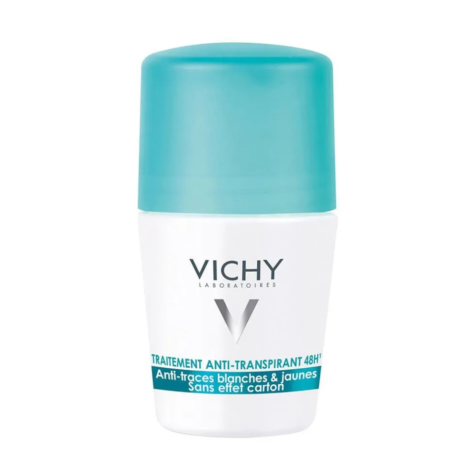 Vichy Deodorante Roll-On Antitraspirante Trattamento Anti tracce 48H, 50ml