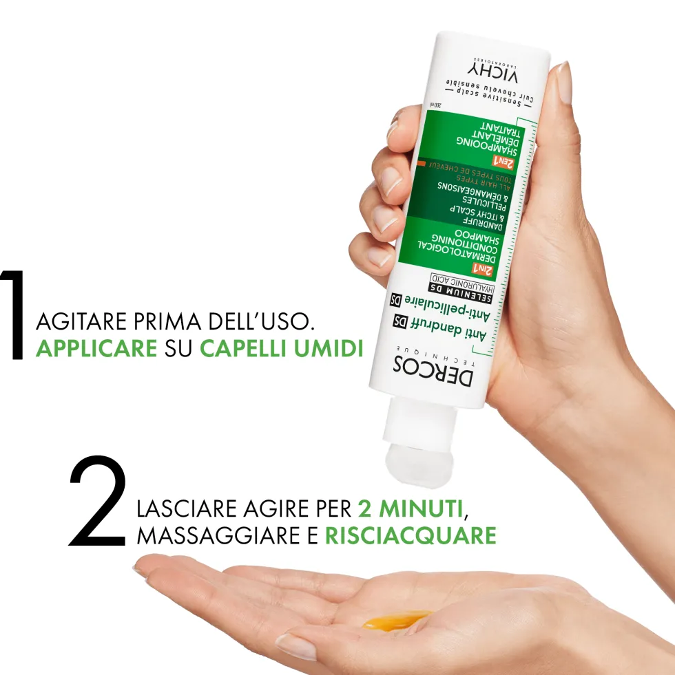 Vichy Dercos - DS Trattamento Antiforfora 2in1 Shampoo + Balsamo, 200ml