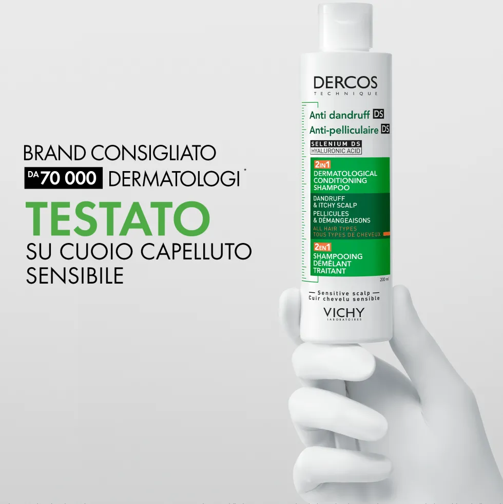 Vichy Dercos - DS Trattamento Antiforfora 2in1 Shampoo + Balsamo, 200ml