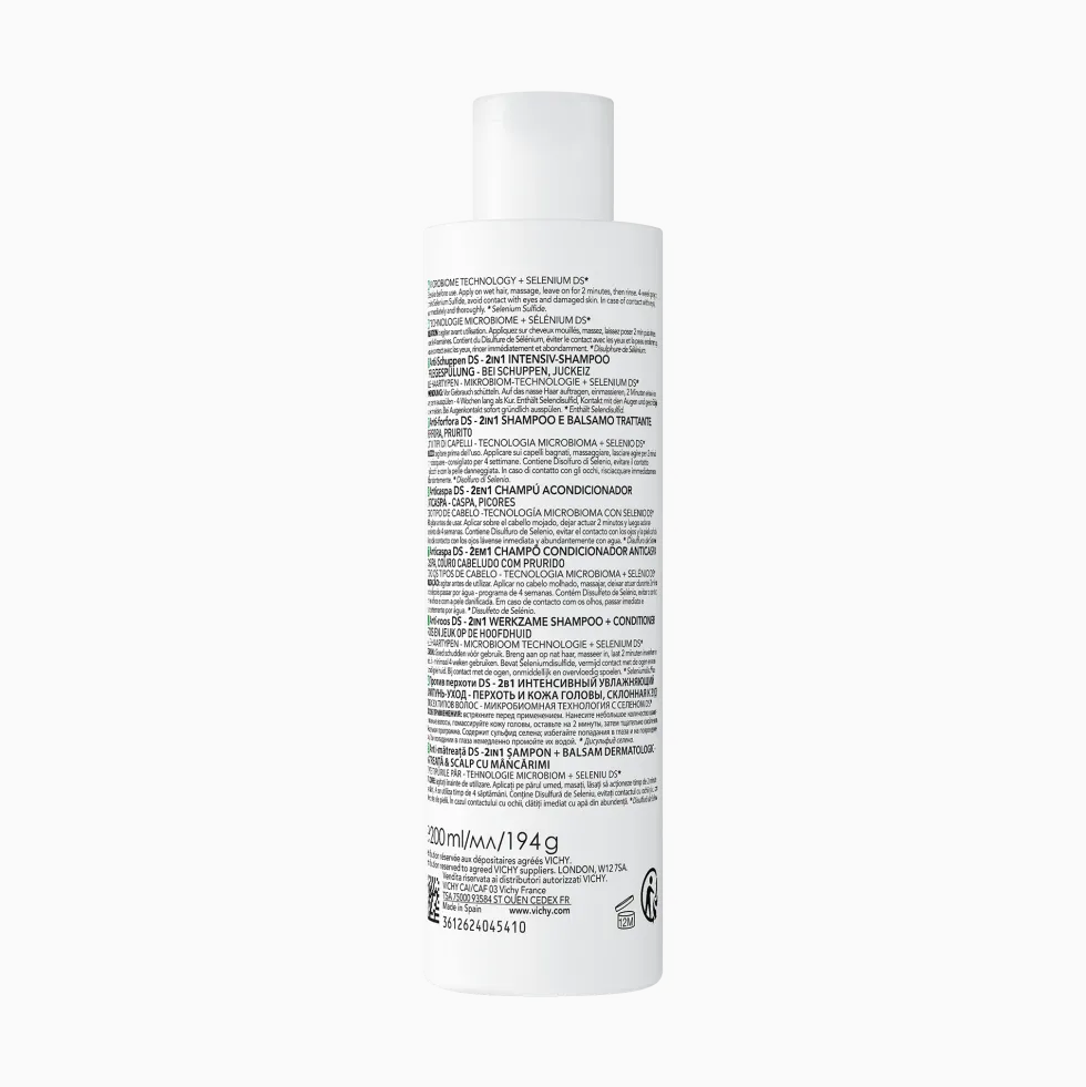 Vichy Dercos - DS Trattamento Antiforfora 2in1 Shampoo + Balsamo, 200ml