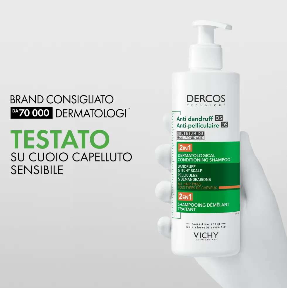 Vichy Dercos - DS Trattamento Antiforfora 2in1 Shampoo + Balsamo, 400ml