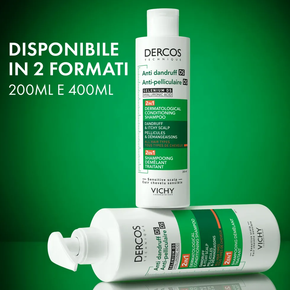 Vichy Dercos - DS Trattamento Antiforfora 2in1 Shampoo + Balsamo, 400ml