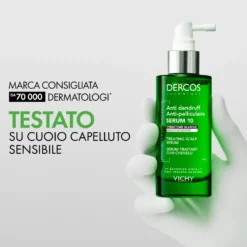 Vichy Dercos Serum 10 - Siero antiforfora senza risciacquo per il cuoio capelluto, 90 ml