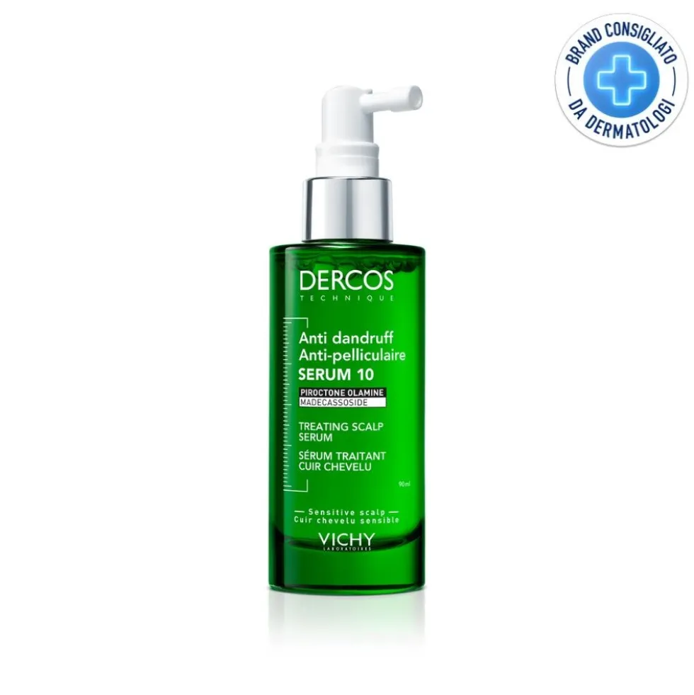 Vichy Dercos Serum 10 - Siero antiforfora senza risciacquo per il cuoio capelluto, 90 ml