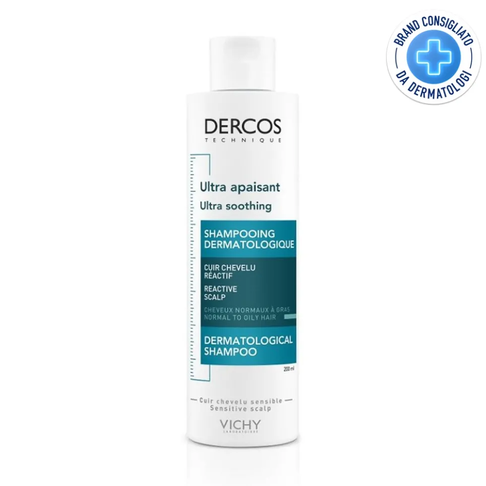 Vichy Dercos - Shampoo Ultra-Lenitivo Capelli Grassi, 200ml