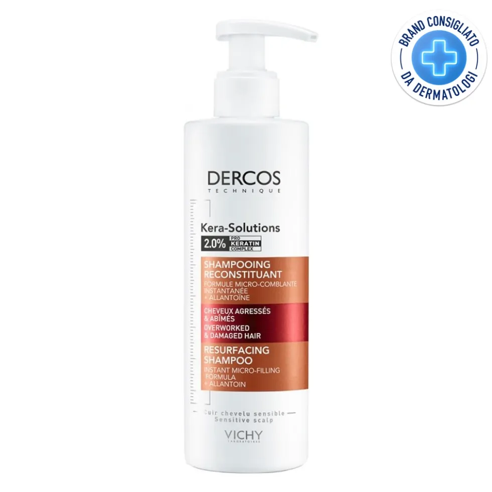 Vichy Dercos Technique - Kera-Solution Shampoo Ristrutturante, 250ml
