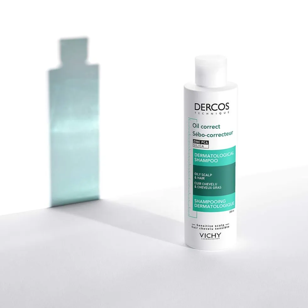Vichy Dercos Technique - Oil Control Shampoo Sebo Regolatore Trattante, 200ml