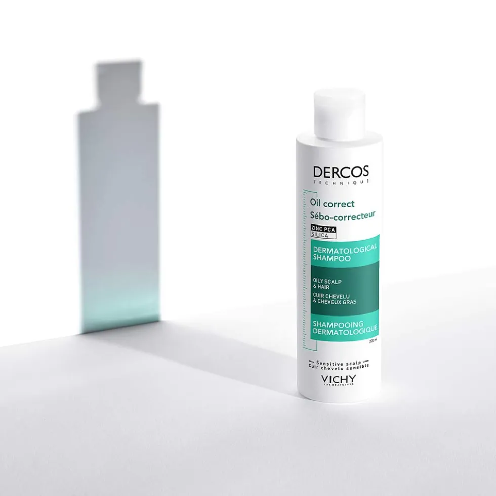 Vichy Dercos Technique - Oil Control Shampoo Sebo Regolatore Trattante, 200ml