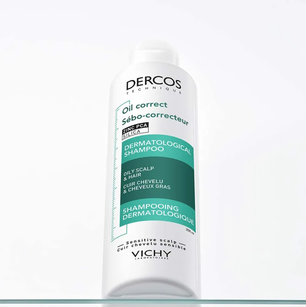 Vichy Dercos Technique - Oil Control Shampoo Sebo Regolatore Trattante, 200ml