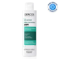 Vichy Dercos Technique - Oil Control Shampoo Sebo Regolatore Trattante, 200ml