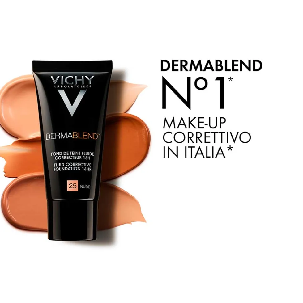Vichy Dermablend - Fondotinta Correttore Fluido 16H Tonalità 35 Sand, 30ml