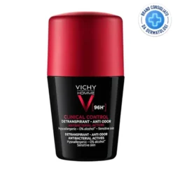 Vichy Homme - Clinical Control Deodorante Roll-On 96H Anti-Traspirante, 50ml