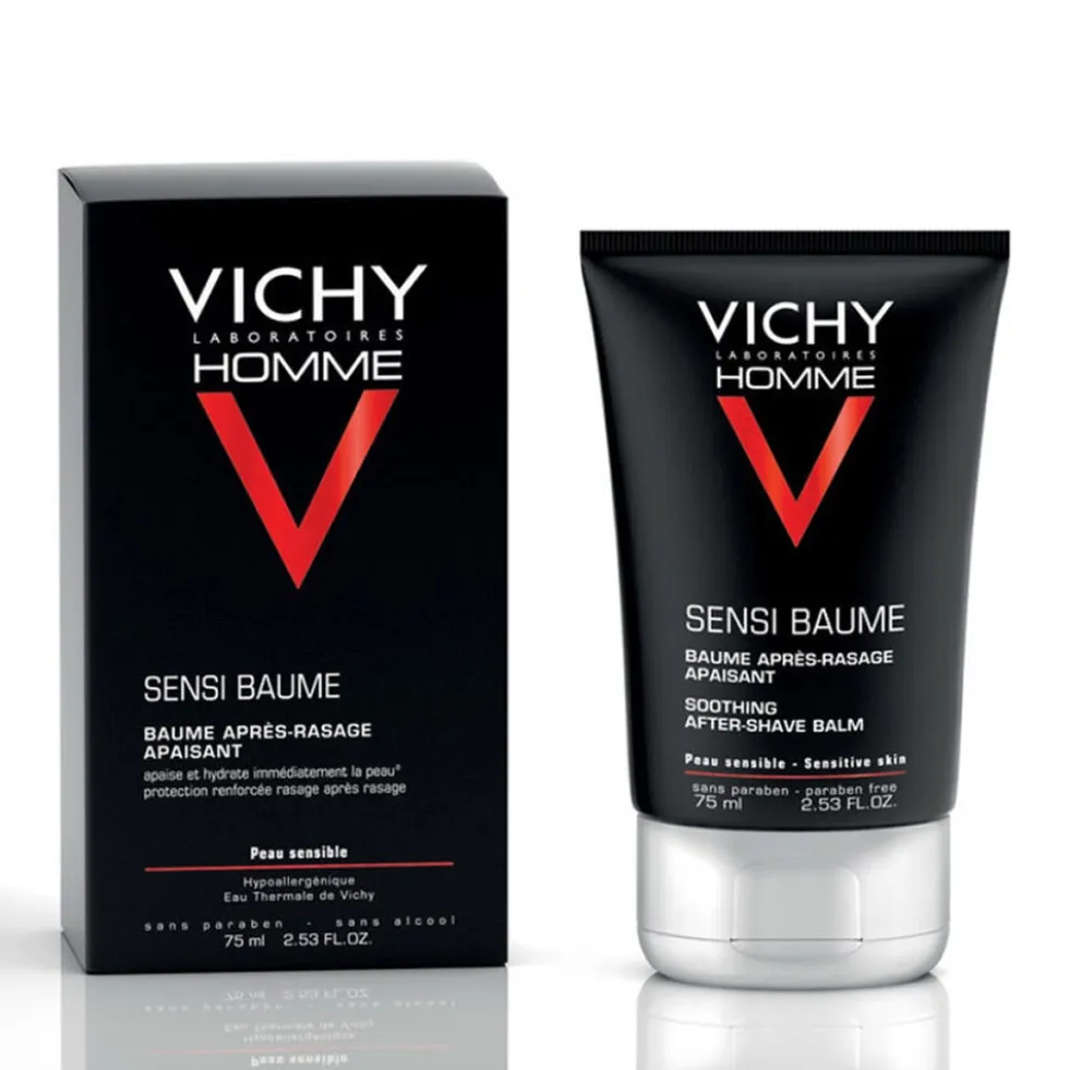 Vichy Homme - Sensi Baume Mineral Ca Balsamo Dopobarba Lenitivo, 75ml