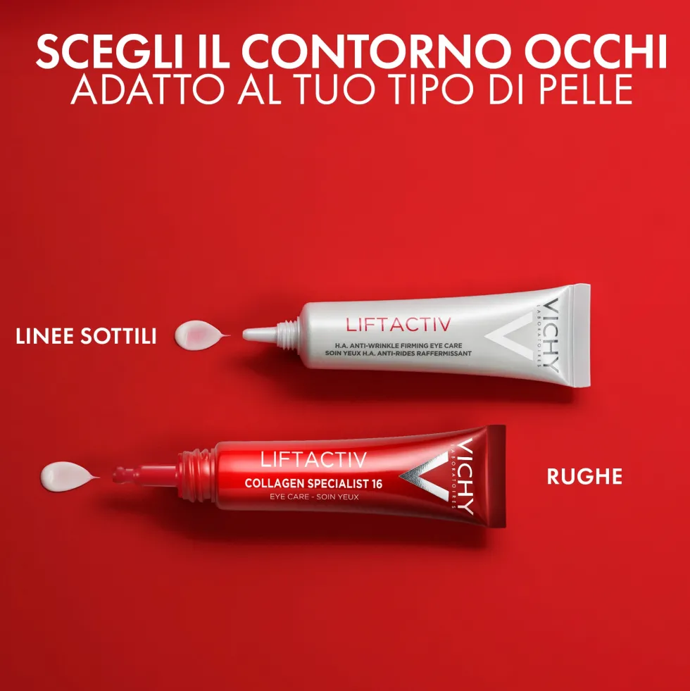Vichy Liftactiv - Collagen Specialist 16 Contorno Occhi con Peptidi Pro-Collagene, 15ml