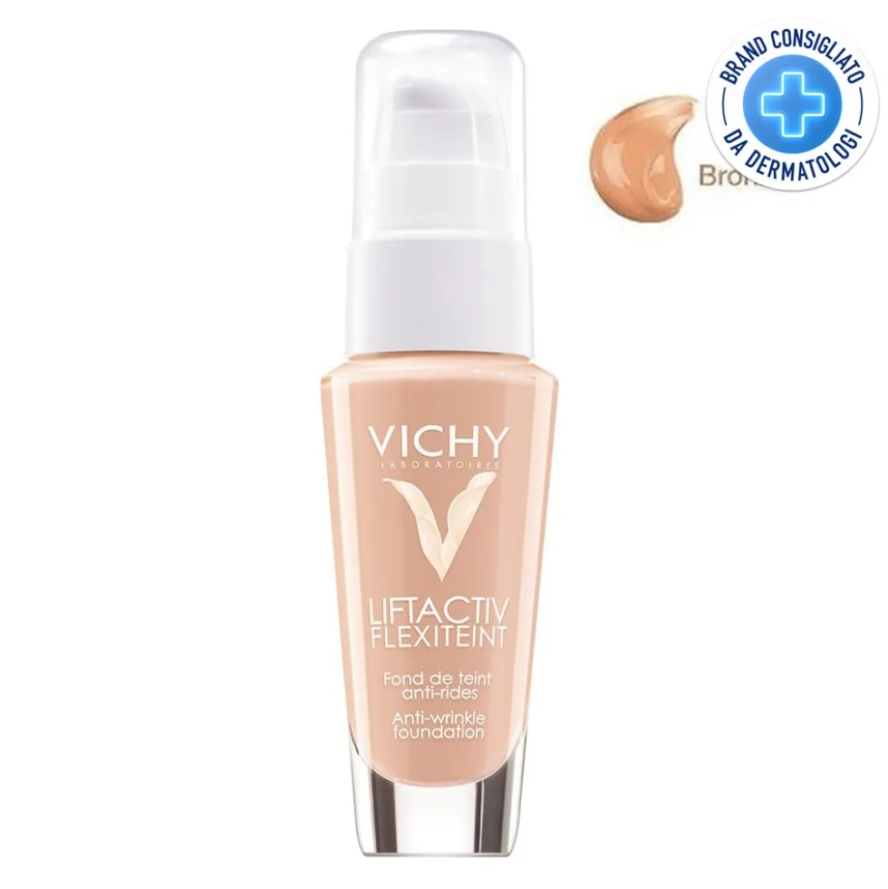 Vichy Liftactiv Flexiteint - Fondotinta Effetto Lifting Tonalità 55 Bronze, 30ml