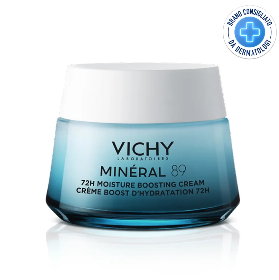 Vichy Mineral 89 - Crema Idratante 72H Leggera, 50ml