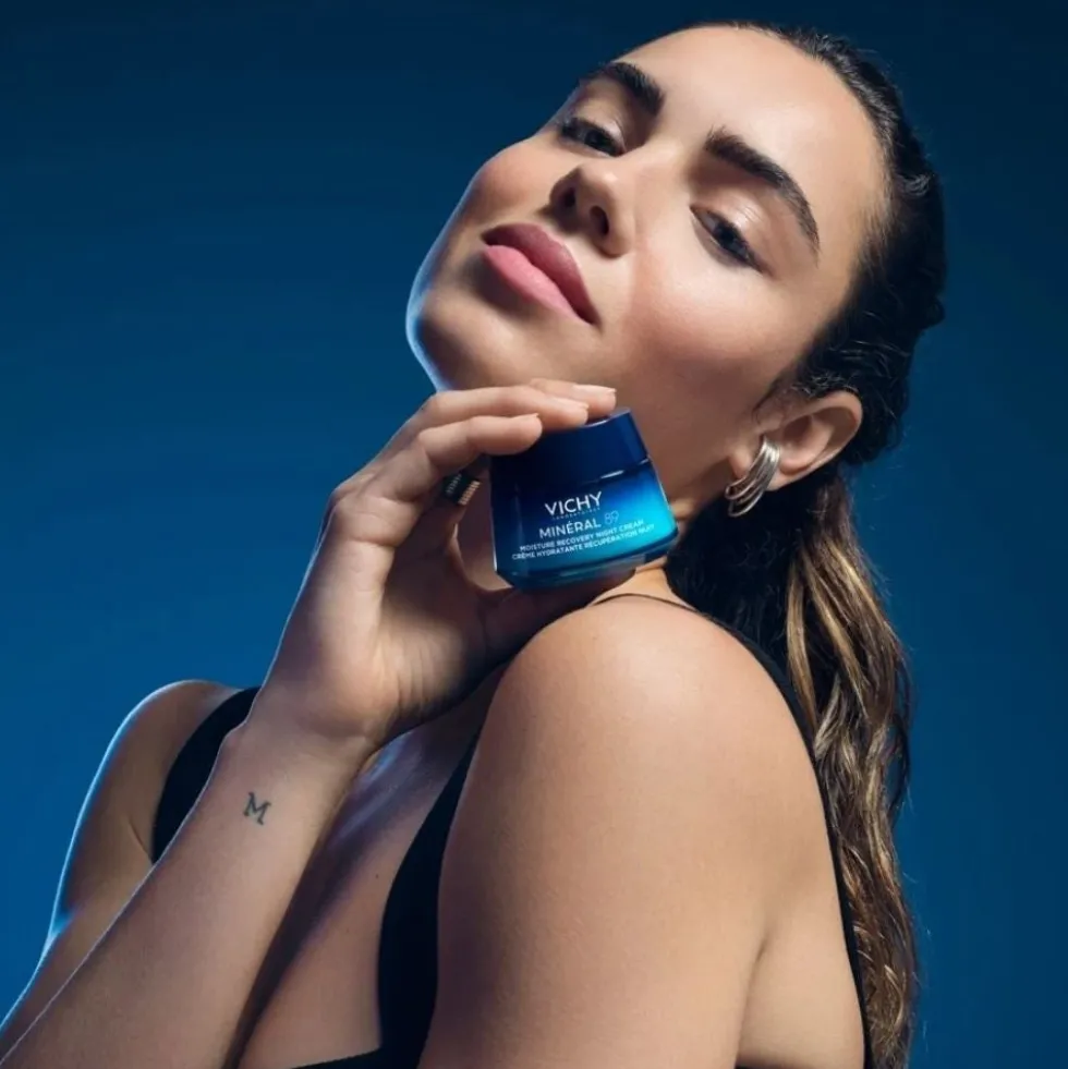 Vichy Minéral 89 - Crema Notte Idratante Effetto Rigenerante, 50ml