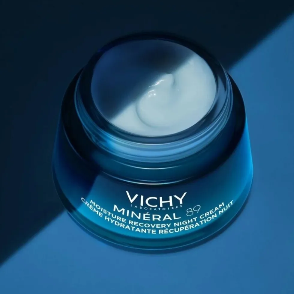 Vichy Minéral 89 - Crema Notte Idratante Effetto Rigenerante, 50ml