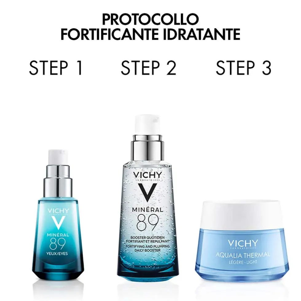 Vichy Minéral 89 - Gel Occhi Fortificante e Idratante, 15ml