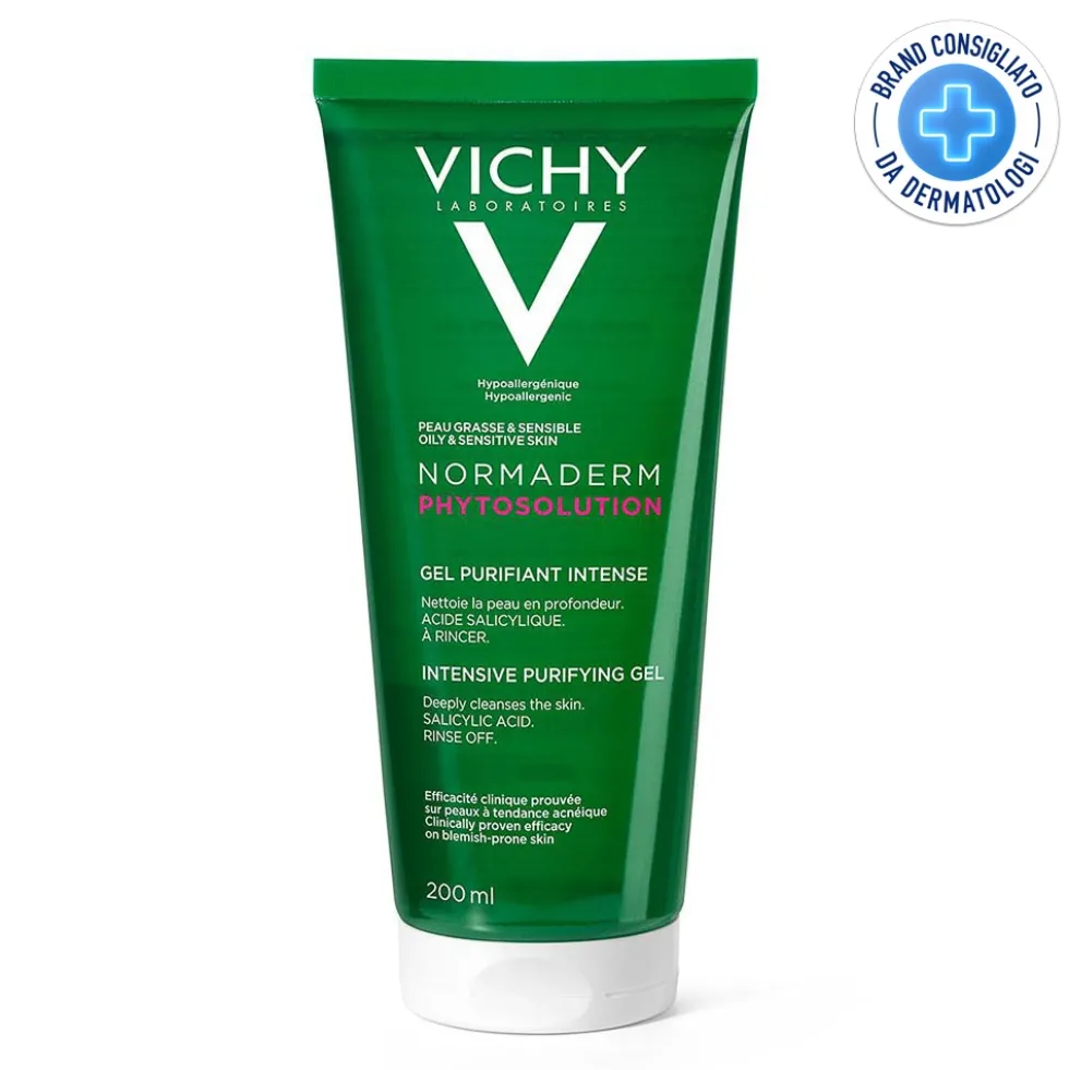 Vichy Normaderm - Gel Purificazione Intensa Detergente Anti-Imperfezioni, 200ml