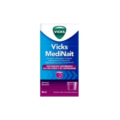 Vicks Medinait Sciroppo Sollievo Notturno da Raffreddore e Influenza, 90ml