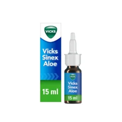 Vicks Sinex Aloe Spray Nasale per Naso Chiuso con Aloe Vera, Flacone da 15ml