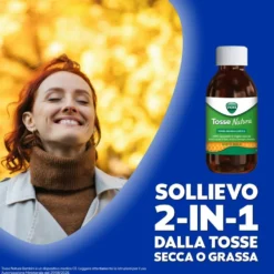 Vicks Tosse Natura Adulti - Sciroppo per la tosse grassa e secca, flacone da 140 ml
