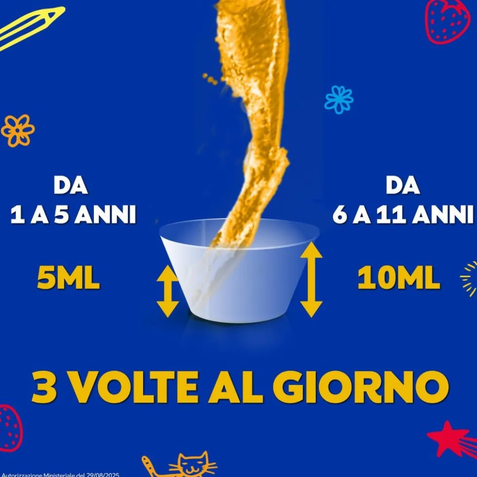 Vicks Tosse Natura Bambini - Sciroppo per la tosse secca e grassa al miele e fragola, 140 ml