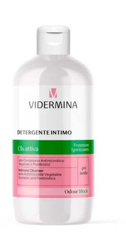 Vidermina Clx Attiva - Ricarica di detergente intimo igienizzante e rinfrescante, 500 ml