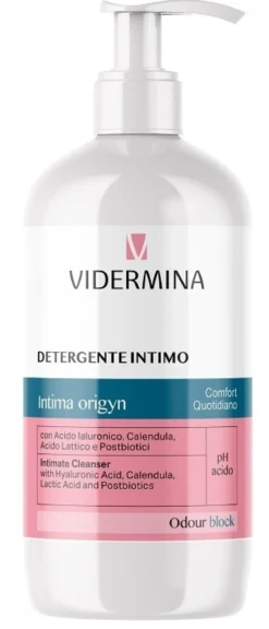 Vidermina Intima Origyn - Detergente intimo idratante per l'igiene quotidiana, 500 ml