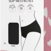 Vidermina Slip Mestruale Vita Alta - Intimo lavabile per il ciclo e le perdite taglia S, 1 slip