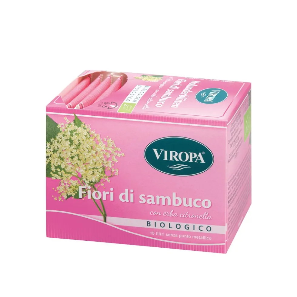 Viropa Fiori di Sambuco Tisana Bio, 15 Bustine