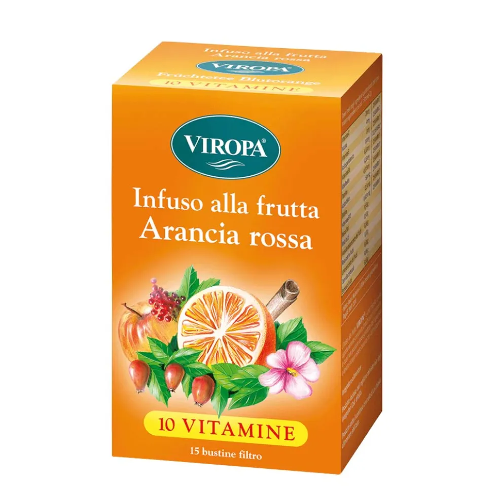 Viropa Infuso alla Frutta Arancia Rossa, 15 bustine filtro