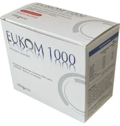 Visufarma Eukom 1000 40 bustine - Integratore antiossidante per la vista e il microcircolo, 75 g
