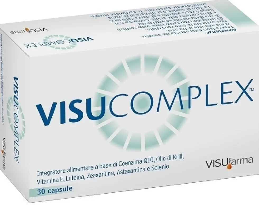Visufarma Visucomplex - Integratore antiossidante per il benessere visivo, 30 capsule
