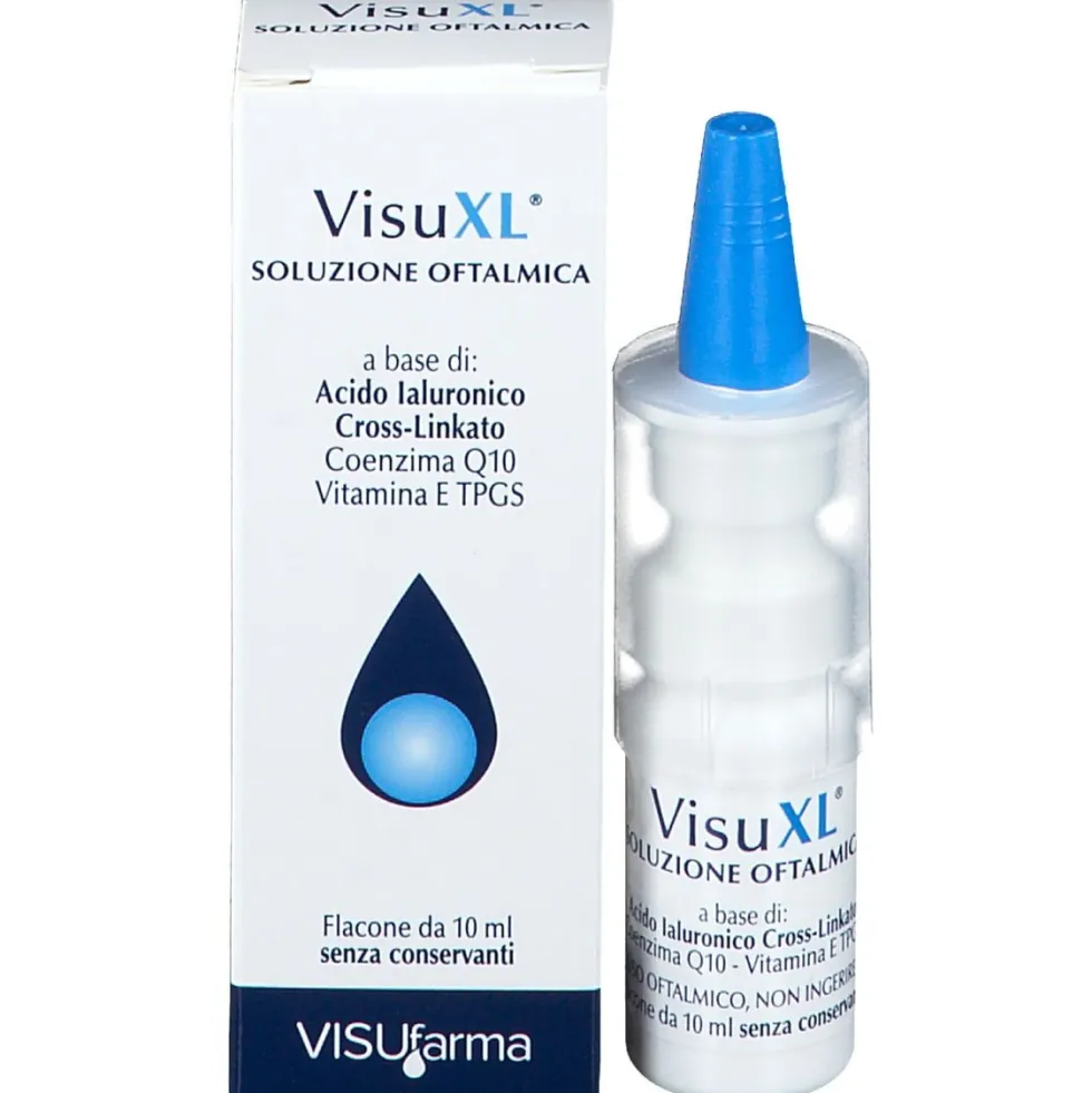 Visufarma Visuxl - Soluzione oftalmica lubrificante per la secchezza oculare, 10 ml