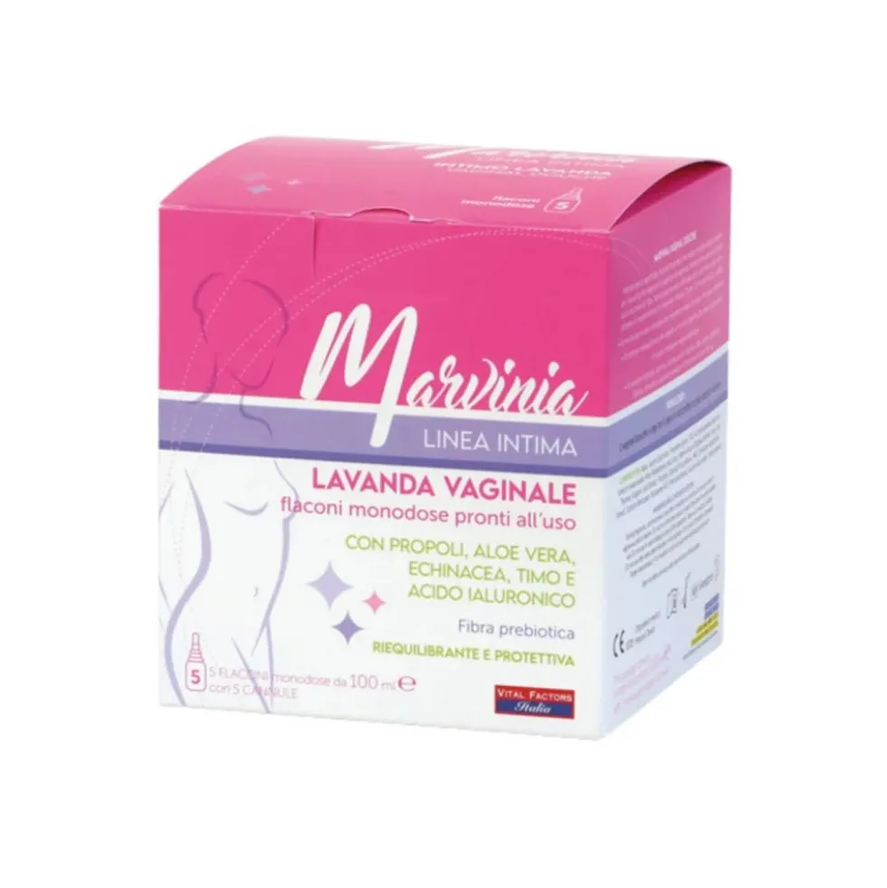 Vital Factors Marvinia Lavanda Vaginale Monouso , 5 flaconi da 100ml