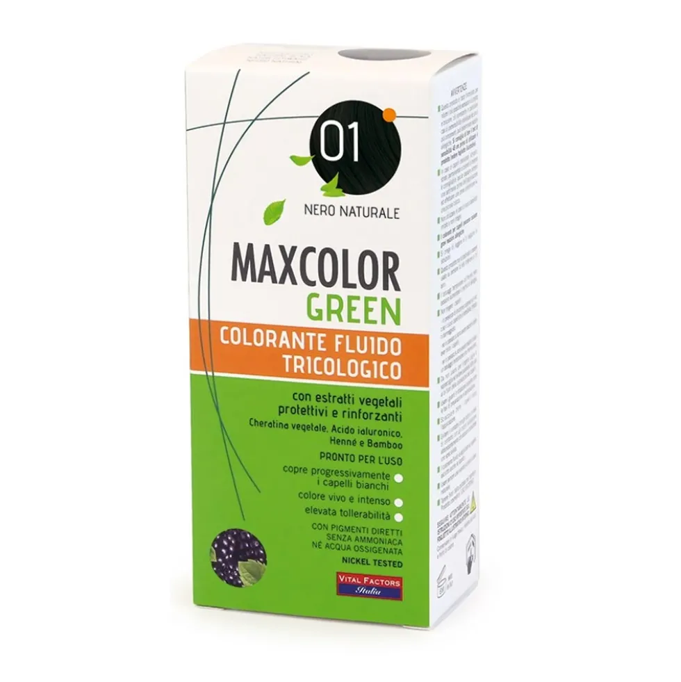 Vital Factors Max Color - Green Colorazione Tricologica 01 Nero Naturale