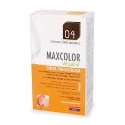 Vital Factors Maxcolor Vegetal 04 castano chiaro - Tinta ipoallergenica per i capelli, kit da 140 ml
