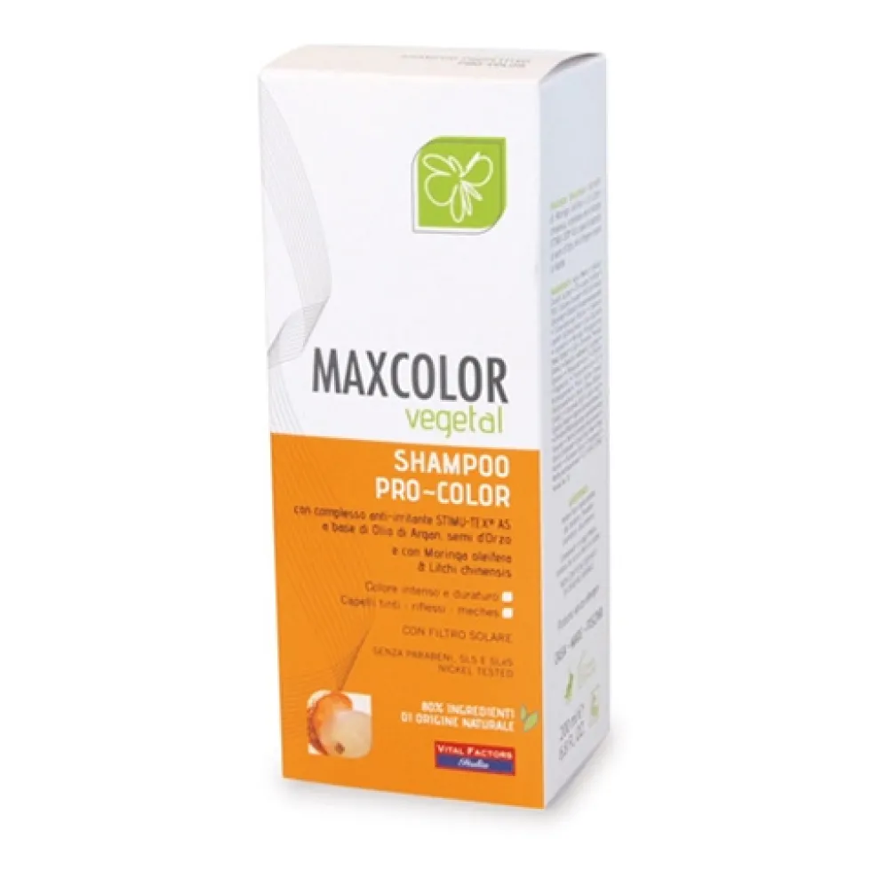 Vital Factors MaxColor Vegetal Pro-Color - Shampoo per la protezione dei capelli colorati, 200 ml