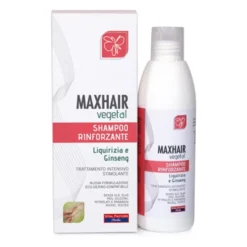 Vital Factors MaxHair Vegetal - Shampoo rinforzante e anticaduta per i capelli deboli, 200 ml